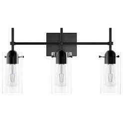 Coupon ⌛ Aiwen Concise Modern Geometric Cylinder Glass Shade Vanity Light, 3-Lights 🔔