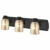 Promo 👍 Destination Lighting Industrial Mercury Glass 3-Light Bath Bar In Bronze 🥰