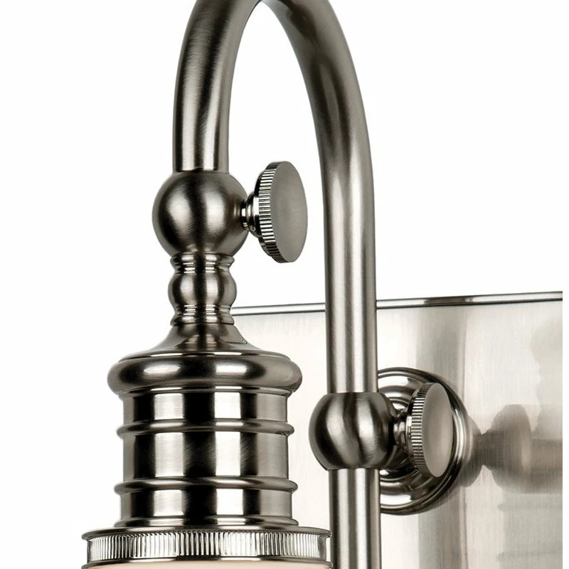 Promo 😀 Hudson Valley Lighting Keswick 1-Light Bath And Vanity With Opal Glossy Glass Shade, Satin Nickel 👏 2 Promo 😀 Hudson Valley Lighting Keswick 1-Light Bath And Vanity With Opal Glossy Glass Shade, Satin Nickel 👏 - Image 2