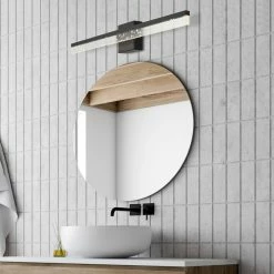 Coupon ⭐ JONATHAN Y Ingres 30" 1-Light 360-Degree Rotatable Integrated LED Vanity Light, Black/Clear 🤩 -Progress Lighting Shop 0c510f350331a74f 1805 w800 h800 b0 p0