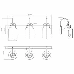 Hot Sale 🔥 Luende 3 Light Dimmable LED Vanity Light Modern Wall Sconces, Silver 🎉 -Progress Lighting Shop 1181657f0ef1199b 9388 w800 h800 b1 p0