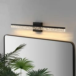 Coupon ⭐ JONATHAN Y Ingres 30" 1-Light 360-Degree Rotatable Integrated LED Vanity Light, Black/Clear 🤩 -Progress Lighting Shop 16315f960331a745 1805 w800 h800 b0 p0