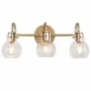 Promo 👏 NEWWORLDDECOR 3-Light 22" Cluster Vanity Light, Gold ⌛