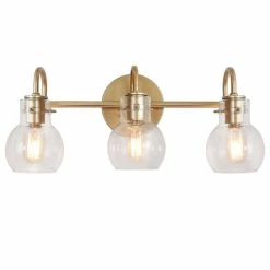 Promo 👏 NEWWORLDDECOR 3-Light 22" Cluster Vanity Light, Gold ⌛