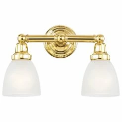 Budget ❤️ Livex Lighting Inc. Classic Bath Light, Polished Brass 🎉