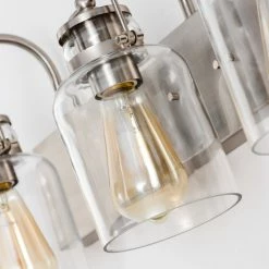 Hot Sale 🔥 Luende 3 Light Dimmable LED Vanity Light Modern Wall Sconces, Silver 🎉 -Progress Lighting Shop 1bf1393f0ef11988 9388 w800 h800 b0 p0