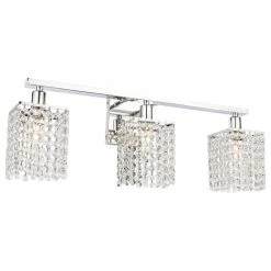 Best deal 🥰 Elegant Furniture & Lighting Brass Finish And Clear Crystals 3-Light Wall Sconce, Chrome 🛒 -Progress Lighting Shop 1d51e1e70c70587d 3018 w800 h800 b1 p0