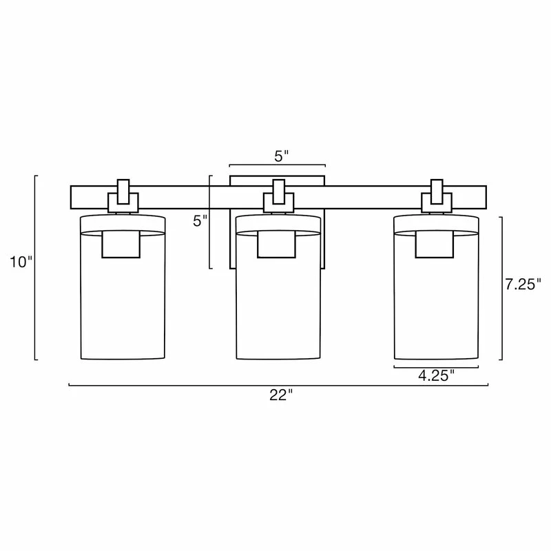 Best deal ❤️ Kira Home Concord 22" Farmhouse / Bathroom Light, Seeded Cylinder Glass Shades 🧨 7 Best deal ❤️ Kira Home Concord 22" Farmhouse / Bathroom Light, Seeded Cylinder Glass Shades 🧨 - Image 7