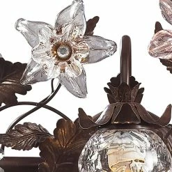 Flash Sale 🎉 Elk Home Cristallo Fiore 3-Light Vanity, Deep Rust And Hand Blown Florets ❤️ -Progress Lighting Shop 29718b800203ae36 8378 w800 h800 b0 p0