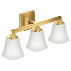 Flash Sale ✔️ Moen YB5163 Voss 3 Light 22"W Bathroom Vanity Light - Brushed Gold 😀