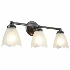 Cheap 💯 Aspen Creative Corporation 62018-2, 3-Light Metal Bathroom Vanity Wall Light Fixture, Bronze 💯
