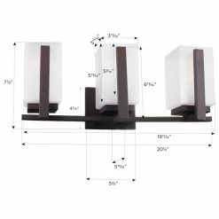 Outlet 🌟 Maykke Keith Vanity Light With Frosted Glass Shade, 3-Light 🥰 -Progress Lighting Shop 4471a3c20b57b771 3859 w800 h800 b1 p0