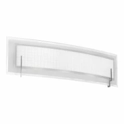 Promo ❤️ Dainolite Ltd. Farrah 2-Light Vanity Fixture, Frosted Linen 🔔