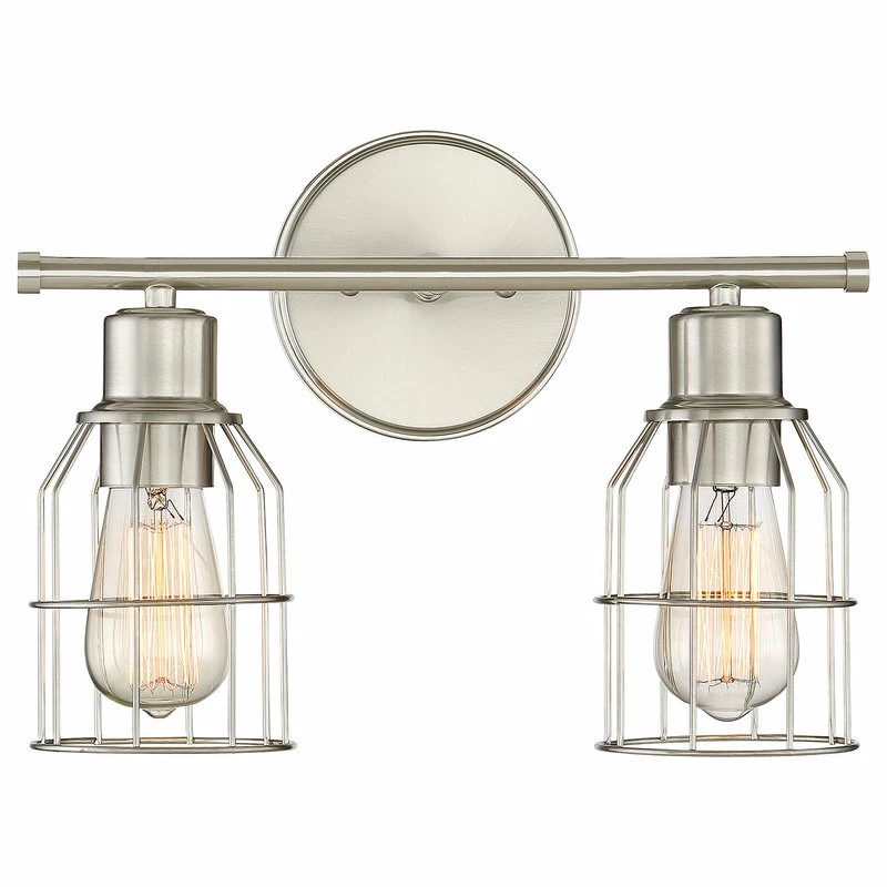 Best Sale ๐ Trade Winds Lighting 2-Light Bathroom Vanity Light In Brushed Nickel ๐ 1 Best Sale ๐ Trade Winds Lighting 2-Light Bathroom Vanity Light In Brushed Nickel ๐