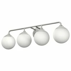 Top 10 😀 Hunter Fan Company Hunter Hepburn Brushed Nickel 4-Light Vanity Wall Fixture 👍