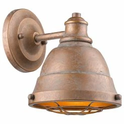 Budget 🎉 Golden Lighting 7312-BA1 Bartlett 1 Light 6-1/2"W Bathroom Sconce - Copper 🛒 -Progress Lighting Shop 5011ab080101ab54 5029 w800 h800 b1 p0