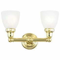 Budget ❤️ Livex Lighting Inc. Classic Bath Light, Polished Brass 🎉 -Progress Lighting Shop 5131f6090a8484f3 3091 w800 h800 b1 p0