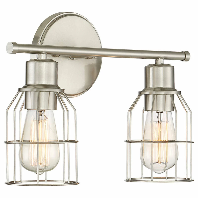 Best Sale ๐ Trade Winds Lighting 2-Light Bathroom Vanity Light In Brushed Nickel ๐ 2 Best Sale ๐ Trade Winds Lighting 2-Light Bathroom Vanity Light In Brushed Nickel ๐ - Image 2