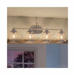 Flash Sale 🛒 Urban Ambiance Luxury Industrial Vanity Light, Nottingham Series, Polished Nickel 🧨