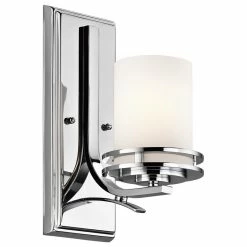 Brand new 🌟 Kichler 5076 Hendrik 1 Light 12" Tall Wall Sconce - Chrome 🛒
