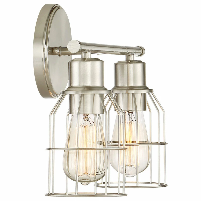 Best Sale ๐ Trade Winds Lighting 2-Light Bathroom Vanity Light In Brushed Nickel ๐ 3 Best Sale ๐ Trade Winds Lighting 2-Light Bathroom Vanity Light In Brushed Nickel ๐ - Image 3