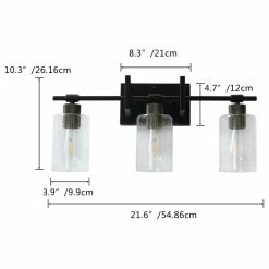 Brand new 😉 Aiwen 3-Lights Industrial Cylindrical Glass Shade Dimmable Vanity Light ✔️ -Progress Lighting Shop 64d1ebc3028f2279 9168 w800 h800 b1 p0