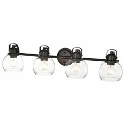 New ⌛ CHLOE Lighting, Inc. CHLOE Lighting Janice Contemporary 4-Light Rubbed Bronze Bath Vanity Fixture ⌛