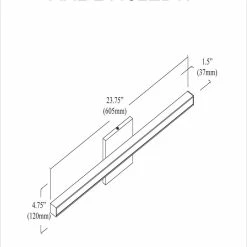 Deals 💯 Dainolite Ltd. 24" Arandel Modern Bathroom Vanity Light, Polished Chrome 🔥 -Progress Lighting Shop 6be154fb014a4ccb 9638 w800 h800 b0 p0