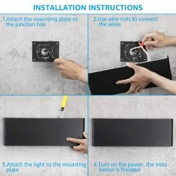 Deals 🧨 W86 Trading Co., LLC LEONLITE 16 Inch 14W Indoor Up And Down LED Wall Sconce, 3000k Warm White 🥰 -Progress Lighting Shop 6de124190f91392a 3092 w800 h800 b0 p0