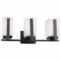 Outlet 🌟 Maykke Keith Vanity Light With Frosted Glass Shade, 3-Light 🥰