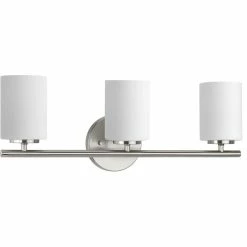 Best reviews of 🎉 Progress Lighting Replay 3 Light Bathroom Vanity Light, Brushed Nickel 🤩