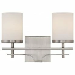 Promo 🛒 Savoy House Colton 2 Light Bath Bar, Satin Nickel ⭐