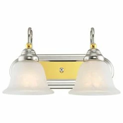 Best Sale 😍 Livex Lighting Inc. Belmont Bath Light, Chrome And Polished Brass ⭐