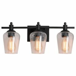 Coupon 🔔 Luende 3 Light Dimmable LED Vanity Light Modern Wall Sconces, Black 🔥 -Progress Lighting Shop 7dd1e8830ef10fd4 9002 w800 h800 b1 p0