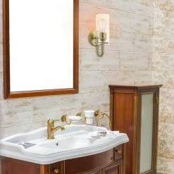 New 👍 Kira Home Inara 12" Farmhouse Wall Sconce, Gooseneck Bathroom Light, Glass 🔥 -Progress Lighting Shop 7e21b0df00d3a253 8678 w800 h800 b0 p0