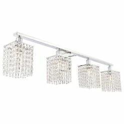 Outlet 🎁 Elegant Furniture & Lighting Phineas 4 Light Wall Sconce, Chrome 🌟 -Progress Lighting Shop 7ef14889017862bc 5317 w800 h800 b1 p0