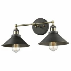 Best Sale ❤️ Mooseled Minori Wall Sconce 2-Light Edison Simplicity Wall Mount Light Sconces ⭐