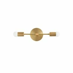 Promo ⌛ Peared Creation Modern Brass Vanity, Bathroom Light, Raw Brass 🎁