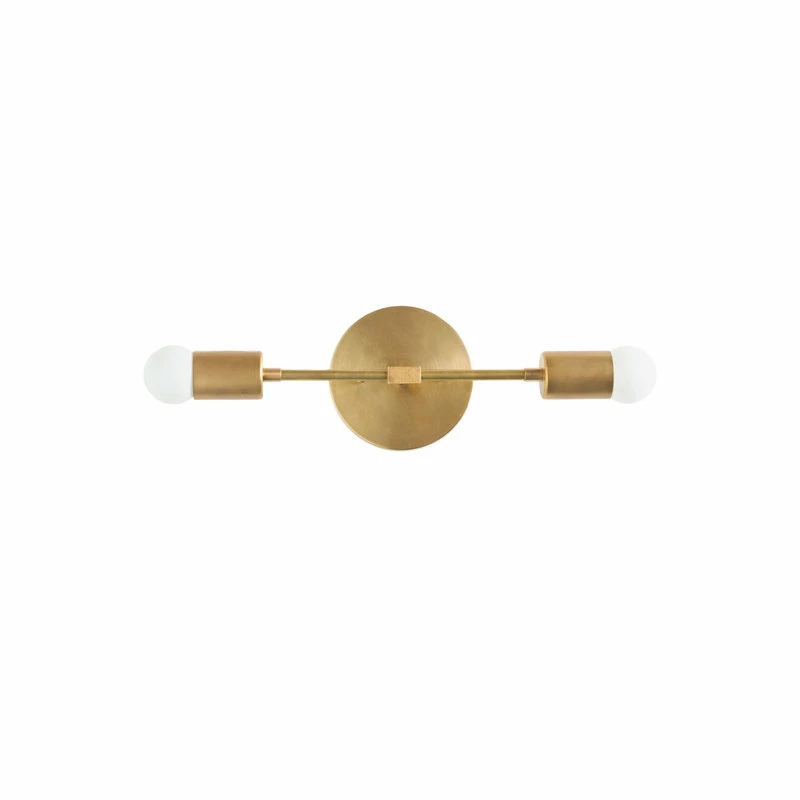 Promo ⌛ Peared Creation Modern Brass Vanity, Bathroom Light, Raw Brass 🎁 1 Promo ⌛ Peared Creation Modern Brass Vanity, Bathroom Light, Raw Brass 🎁