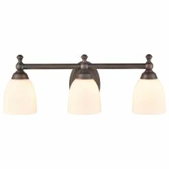 Best deal 🧨 Millennium Lighting Incorporated 3 Light 21.5" Rubbed Bronze Vanity Light 🔥