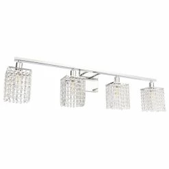 Outlet 🎁 Elegant Furniture & Lighting Phineas 4 Light Wall Sconce, Chrome 🌟 -Progress Lighting Shop 8f2110d5017862b3 5317 w800 h800 b1 p0