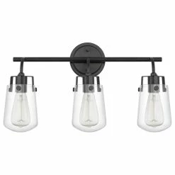 New 🧨 Worldwide Lighting Bota 3-Light Black Finish Vanity Light 6.5x22"x12.5" ⭐ -Progress Lighting Shop 90010d4c0ff8b4a3 7358 w800 h800 b1 p0