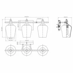 Coupon 🔔 Luende 3 Light Dimmable LED Vanity Light Modern Wall Sconces, Black 🔥 -Progress Lighting Shop 90c1eee60ef10fe1 9002 w800 h800 b1 p0