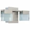 Discount 🔥 EGLO USA Vicino 2-Light LED Bath/Vanity, Satin Nickel, Frosted Clear Glass 🧨