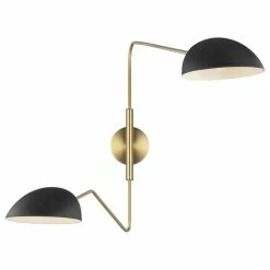 Wholesale 😍 Generation Lighting Jane Double Task Sconce, Midnight Black ⭐