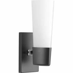 Deals 😍 Progress Lighting Zura Collection 1-Light Bath And Vanity, Black 😉