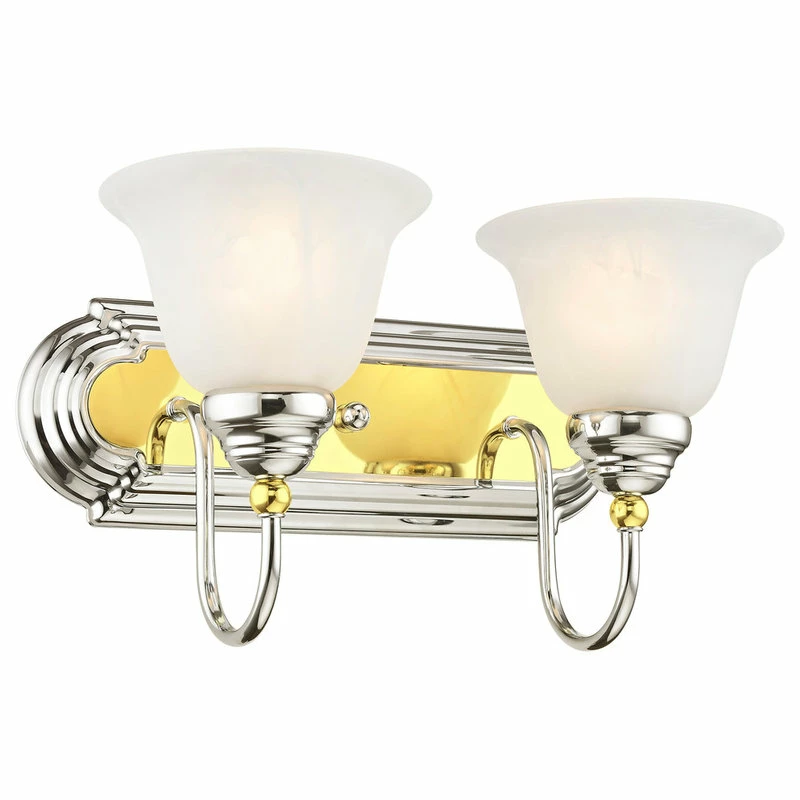 Best Sale 😍 Livex Lighting Inc. Belmont Bath Light, Chrome And Polished Brass ⭐ 5 Best Sale 😍 Livex Lighting Inc. Belmont Bath Light, Chrome And Polished Brass ⭐ - Image 5