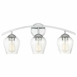 New 👏 Savoy House Meridian 3 Light Bath Bar M80032CH, Chrome 👍