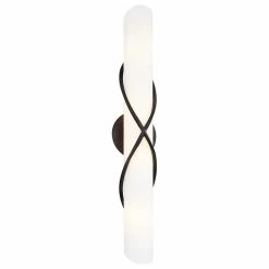 Wholesale 🧨 Troy Lighting Roxbury, Vanity, Graphite/ Matte Opal, 26" ✔️