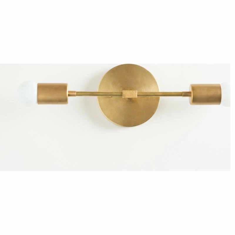 Promo ⌛ Peared Creation Modern Brass Vanity, Bathroom Light, Raw Brass 🎁 2 Promo ⌛ Peared Creation Modern Brass Vanity, Bathroom Light, Raw Brass 🎁 - Image 2